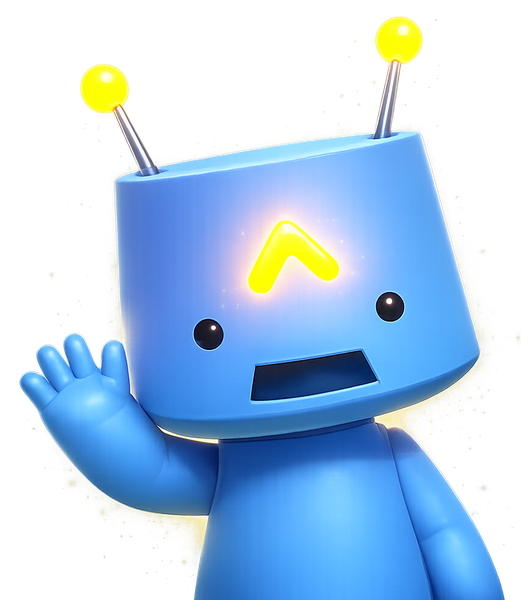 MaThink character waving hello